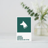 モダンなのこ仕上げハンマーのイラストレーションのロゴカバー 名刺 (スタンド正面)