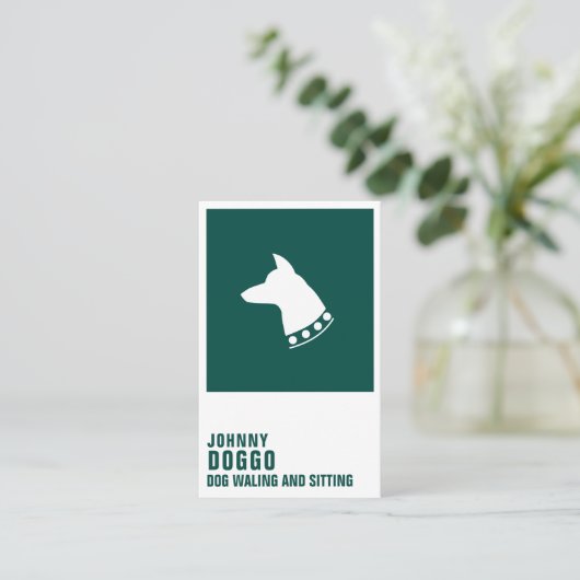 モダンなのこ仕上げハンマーのイラストレーションのロゴカバー 名刺 (スタンド正面)