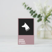 モダンなのこ仕上げハンマーのプロフィールのイラストレーションのロゴ 名刺 (スタンド正面)