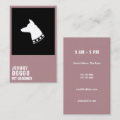 モダンなのこ仕上げハンマーのプロフィールのイラストレーションのロゴ 名刺 (正面/裏面)