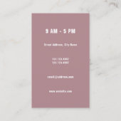 モダンなのこ仕上げハンマーのプロフィールのイラストレーションのロゴ 名刺 (裏面)