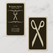 モダンなはさみ 名刺 (正面/裏面)