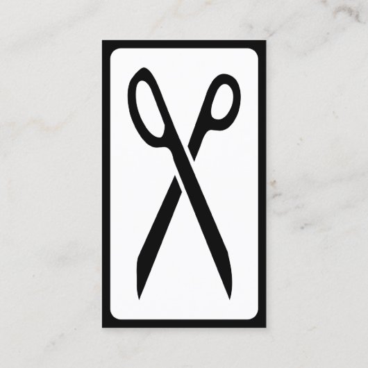モダンなはさみ 名刺 (裏面)