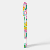 モダンなひまわり絵画のイニシャル入り Case-Mate iPhoneケース (裏面 / 左)