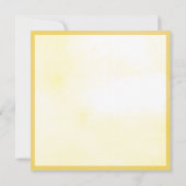 モダンなひまわり ブライダルシャワー 招待状 (裏面)