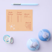 モダンなまつげサービス  グルービーな価格リスト チラシ (シングル)