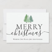 モダンなもみの木 ビジネス ロゴ クリスマス (正面)