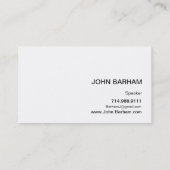 モダンなアイコンシルエットのスピーカー|の暗藍色 名刺 (裏面)