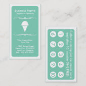 モダンなアイスクリームのロイヤリティカード ロイヤリティカード (正面/裏面)