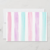 モダンなアイスクリームトラックのスイートワンバースデー 招待状 (裏面)