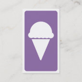 モダンなアイスクリーム 名刺 (裏面)