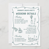 モダンなアイスシャンパンパーティ 招待状 (裏面)