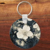 モダンなアネモネの花の植物画 キーホルダー (正面)