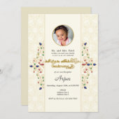 モダンなアンナプラシャン初米式写真 招待状 (正面/裏面)