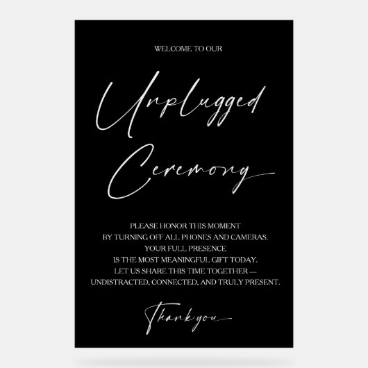 モダンなアンプルアンプラグドセレモニーのアクリルの看板 アクリルサイン (正面)