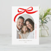 モダンなアーチのホリデーデザイン シーズンカード (スタンド正面)