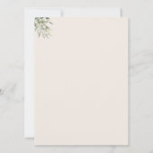 モダンなアーチのリアルなホイル ウェディングプログラム 招待状 (裏面)