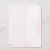 モダンなアーチのワイルドフラワーと蜂のティーパーティーの女の子 招待状 (裏面)