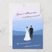 モダンなアーチの結婚式招待状 招待状 (正面)