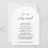 モダンなアーチの結婚式招待状 招待状 (正面)