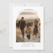 モダンなアーチ型の写真　～It's a Wonderful Life～ シーズンカード (正面)