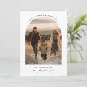 モダンなアーチ型の写真　～It's a Wonderful Life～ シーズンカード (スタンド正面)