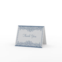 モダンなアールデコのサンキューカード