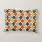 モダンなイカットの種族のファッションパターン アクセントクッション (裏面)