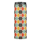 モダンなイカットの種族のファッションパターン タンブラー (裏面)