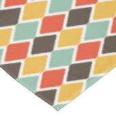 モダンなイカットの種族のファッションパターン テーブルクロス (アングル)