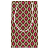 モダンなイカットパターン スモールペーパーバッグ (正面)