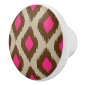 モダンなイカットパターン セラミックノブ (右)