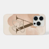 モダンなイニシャルのデザイン - シンプルなAの文字のスマホケース iPhoneケース (裏面横)
