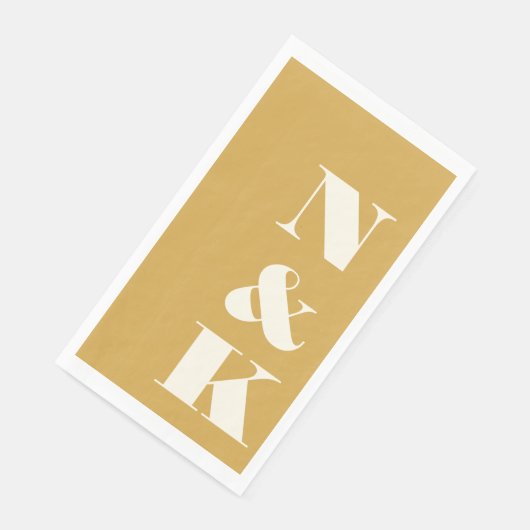 モダンなイニシャルイエロー結婚式 (コーナー)