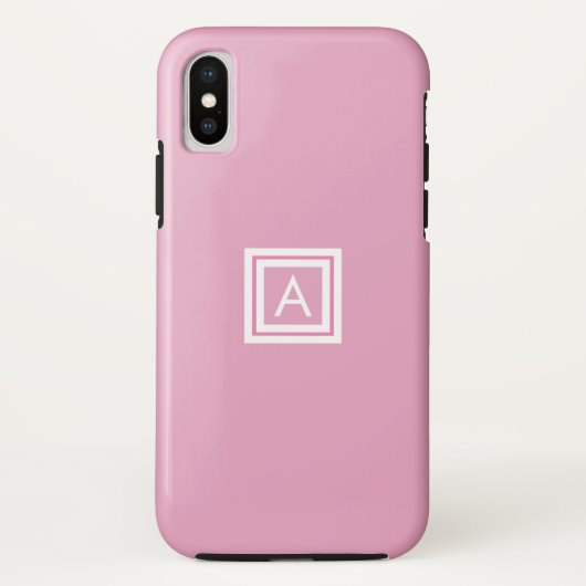 モダンなイニシャル オーダーメイド Case-Mate iPhoneケース (裏面)