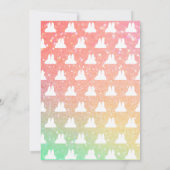 モダンなイースター 招待状 (裏面)