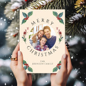 モダンなウィンターボタニカル クリスマスの写真 シーズンカード