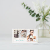 モダンなウェディングフォトスタジオ エレガントでスタイリッシュ 名刺 (スタンド正面)