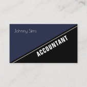 モダンなエリートは対角線の割れ目を立てます 名刺 (正面)