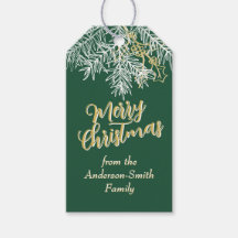 モダンなエレガンスを感じさせるクリスマスの植物画 グリーン×ゴールド