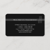 モダンなエレガントスタイルを青ざめさせます 名刺 (裏面)