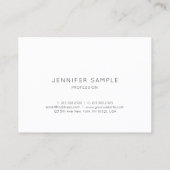 モダンなエレガントデザインの金ゴールドの贅沢な魅力を滑らかにします 名刺 (裏面)