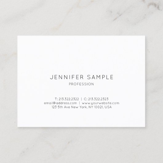 モダンなエレガントデザインの金ゴールドの贅沢な魅力を滑らかにします 名刺 (裏面)