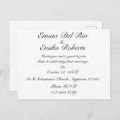 モダンなエンゲージメント おしゃれ フォーマル パーティー 招待状 (正面/裏面)