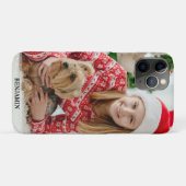 モダンなオリジナルペットフォト 名前入り キッズ Case-Mate iPhoneケース (裏面(横))