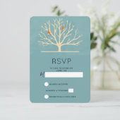 モダンなオレンジ色の鳥が大きな木に RSVP (スタンド正面)