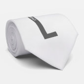 モダンなオーダーメイドの個性的なイニシャルと名前 ネクタイ (ロール)