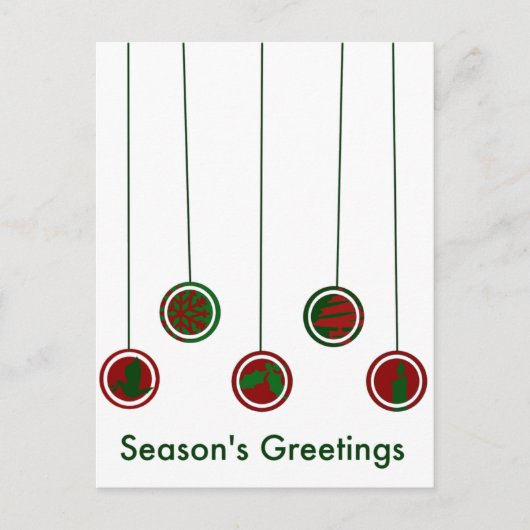 モダンなオーナメント ポストカード (正面)