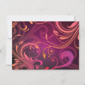 モダンなカクテルパーティーのパーティの招待状 招待状 (裏面)