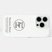 モダンなカスタムビジネス ロゴ Case-Mate iPhoneケース (裏面 (横))